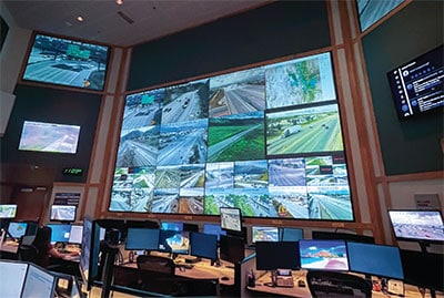 An LCD Video Wall in a Control Room